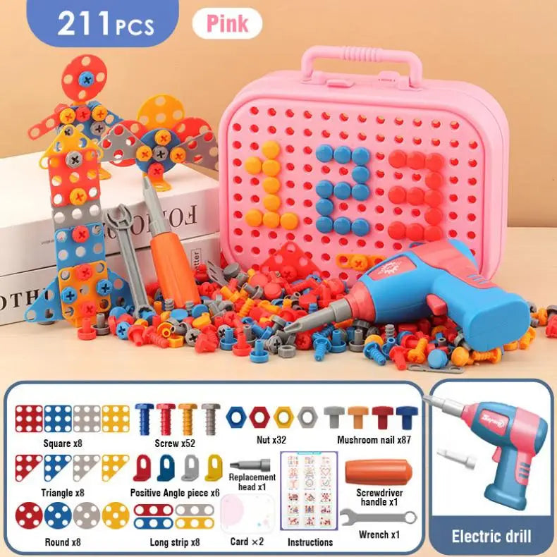 Electric Drill Screw Nut 3D Puzzle Toys